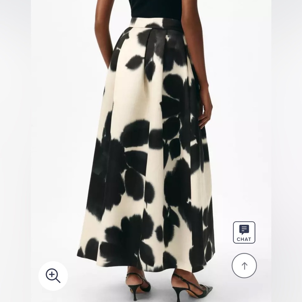 Brooks Brothers Floral A-Line Maxi Skirt in Twill - Picture 3 of 14